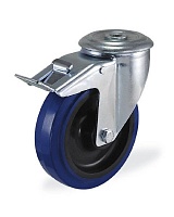 Колёсная опора KAMA K-3300-PRS-125 с тормозом