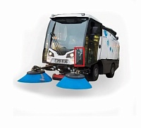 Стекло лобовое нижнее левое Johnston Sweepers C202/ Johnston Cx202/ Johnston Cn202 (триплекс)