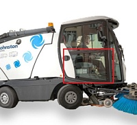 Стекло дверное левое нижнее  Johnston Cx201/Cn 201