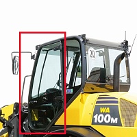 Стекло кабины двери Komatsu WA100/WA120/WA150