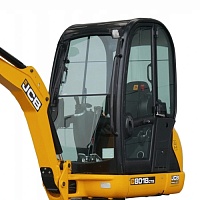 Стекло лобовое нижнее  JCB 8018 cts