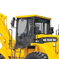 Стекло дверное левое Hyundai HL760-7a