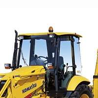 Стекло дверное Komatsu WB93R-2/WB97R-2 (левое)