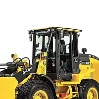 Стекло дверное левое для John Deere 444к/524к
